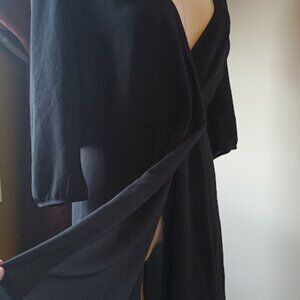 Black Wrap Dress
